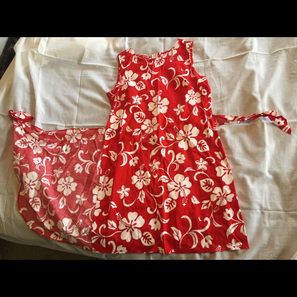 Hawaiian wrap dress
